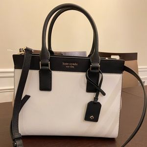 Kate Spade Cameron medium satchel BW/WMBG/BK